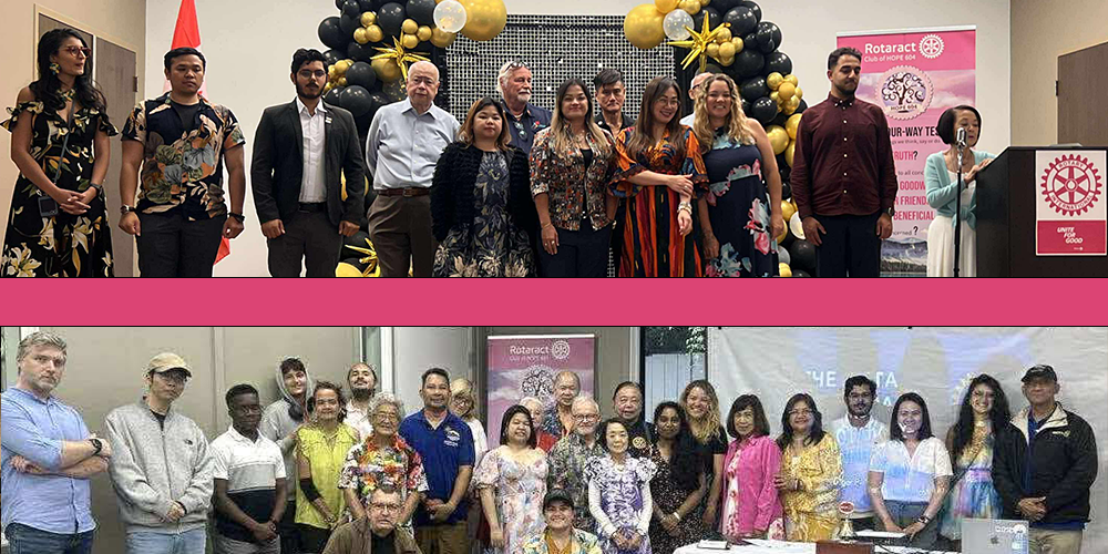 Rotaract Club of HOPE 604 community service project